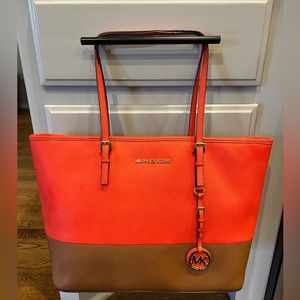 Michael Kors Large Purse/Tote Terracotta Orange